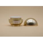 Spherical Cosmetic Cream Containers Gold Color Volume 30g 50g OEM Available for sale