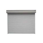 White Double Panel Automatic Roller Up Door In Warehouse , Galvanized Steel for sale