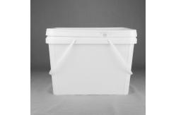 China 20 Liter Large Capacity Square Five Gallon Buckets PP Material supplier