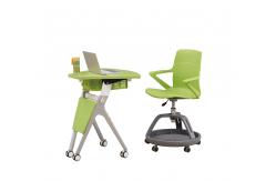 China ABS PP Office Desk And Chair Set H680*W450*D400mm Cup Holder Available supplier