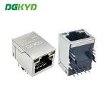 DGKYD211Q104CD2A4DZ Gigabit Single Port Cat6 Ethernet Connector LED 10P8C RJ45 Modular Jack Pcb Jack for sale
