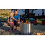 SS304 charcoal  brazier stove smokeless portable camping fire pit 1mm Thickness