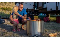 China SS304 charcoal  brazier stove smokeless portable camping fire pit 1mm Thickness supplier