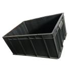 Black ESD Storage Plastic Logistic Box 54x42 Eco Friendly Recyclable for sale