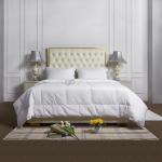 Luxury White Hotel Style Quilt Custom Size Hotel Plain Quilt Sets 100% Cotton for sale