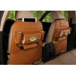 Double Sided Leather Foam Car Seat Back Storage Bag EN71 Certificate