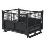 Lockable Pallet Storage Cage Woven Wire Mesh Inter Stackable