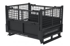 China Lockable Pallet Storage Cage Woven Wire Mesh Inter Stackable supplier