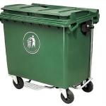 660L plastic dustbin lid