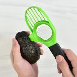 Kitchen 3 In 1 Plastic Avocado Cutter Knife Corer Avocado Slicer Avocado Tools for sale