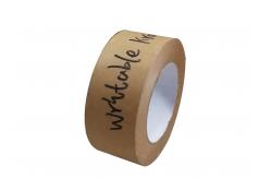 China Writable Kraft Flatback Paper Tape For Writing And Markings On Reused Boxes supplier