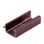 Furniture Aluminium Tube Profiles Bronze Customized Length / Size / Thickness for sale