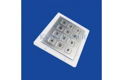 China Panel Mount Rugged Metal Numeric Keypad With 12 Short Travel Keys supplier