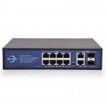 China 8 Port 2 Port 100mbs Network IP Camera Poe Switch manufacturer