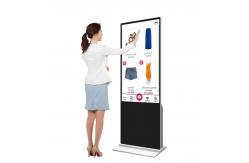 China 55 Inch Touch Screen LCD Advertising Player , Digital Ad Display Floor Stand supplier