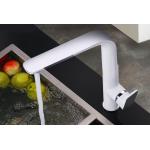 White Copper Rotate Cold Hot Electroplate Pull Out Sink Faucet