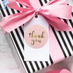 Synthetic Paper Waterproof Thank You Sticker Roll Flexographic Printing for sale