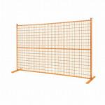 Orange Red Wire Movable Fence Temporary Fence Panels 24kg 2400mm*2100mm for sale