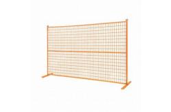China Orange Red Wire Movable Fence Temporary Fence Panels 24kg 2400mm*2100mm supplier
