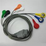 Compatible 7 Lead Snap Holter ECG Cable For Medical Set Edan SE-2003 / SE-2012 for Patient Monitor for sale