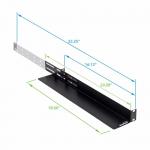 Fixed Adjustable Rail 1U Server Shelf for Customers' Requirement Rack Mount