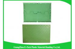 China Recyclable Logistic Plastic Attached Lid Containers For Transporting supplier