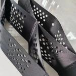 1.5mm thickness textured surface with hole 3D HDPE Geocell retaining wall prevent the slope Driveway for sale