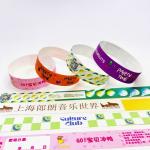 Colorful Tyvek Wristbands With Snap Closure Waterproof Sequential Numbering Custom Logo for sale