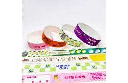 China Custom Tyvek Paper Wristbands with Custom Logo Printing and Sequential Numbering supplier