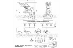 China Biogocial Stereo Compound Optical Microscope LED With Soft Pipe A12.0909-S supplier