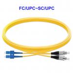 FC UPC SC UPC Single Mode Fiber Optic Cable 2 Core 55dB Return Loss for sale