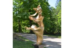 China Garden Modern Bronze Sculpture , Bronze Cast Sculpture Davonte With Patina Surface supplier