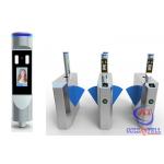 Thermal Scanner Face Recognition Flap Barrier Turnstile for sale
