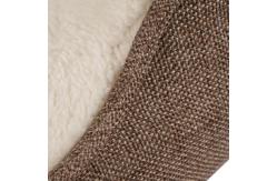 China 50*40*13cm Sustainable linen soft plush dog warm beds Plush Materials supplier