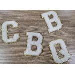 Towel Embroidered Letter Patches Heat Transfer Labels For Clothes