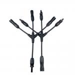 IP67 Waterproof Solar Branch Connector with Contact Resistance Less Than 0.5 M Ohm for sale