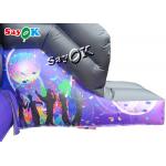 15x18ft Inflatable Disco Dome Bounce House With Slide Digital Printed