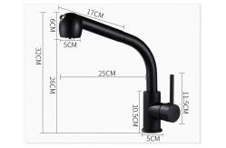 China Black Pull Out Sanitary Ware Faucet supplier