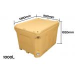 Plastic Rotational Molding 1000L Dry Ice Cold Box For Seafood for sale