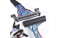 China LCD Panel Display Electronic Wire Harness LVDS Cable 32pin supplier