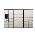 Custom Design Steel Smart Intelligent Luggage Storage Locker With Advertising Screen Credit Card Payment for sale