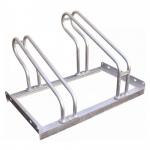 2 Space Lo Hoop Bicycle Rack Metal Fabrication Hot Dip Galvanized for sale