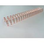 Steel Electroplated 6.4mm Wire Spiral Binding Coils Double O Line Binding for sale