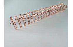 China Steel Electroplated 6.4mm Wire Spiral Binding Coils Double O Line Binding supplier