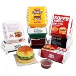 Custom Printed Fast Food Boxes Food-Grade Kraft Paper Packaging for Burgers Hot Dogs  Fried Chicken for sale