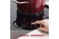 China 220V-240V 4 Burner Electric Cooktop Built In 24 Inch Ceramic Cooktop 6000W supplier