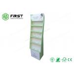 Easy Assembly Promotional Cardboard Paper Floor Display Stand With Customized Printing for sale