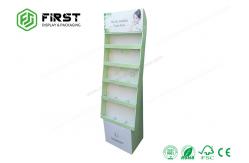 China Easy Assembly Promotional Cardboard Paper Floor Display Stand With Customized Printing supplier