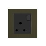 UK Square Box Socket With 3 Round Holes 15A 250V flame resisting for sale
