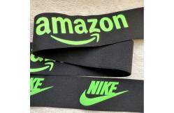 China Glossy Printed Elastic Band Silicone Logo 6cm 3cm 4.5cm High Elasticity supplier